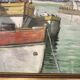 René bezaud (1909-2000), leaving the port, oil on canvas