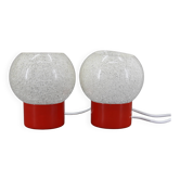 1970s Pair of Nightstands Lamps by Pokrok Zilina, Czechoslovakia