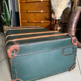 Old vintage travel trunk