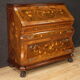 Bureau en bois incrusté du 20ème siècle