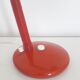Vintage desk lamp red lacquered metal 1970