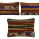 Set of 2 vintage kilim cushion covers 28x58 cm