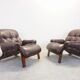 Armchairs by Odvin Rykken for Rebo 1970