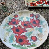 4 Plates by Kurt Brunner and Monique Pansier (Poterie du Verseau, Vallauris)