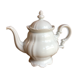 White porcelain teapot