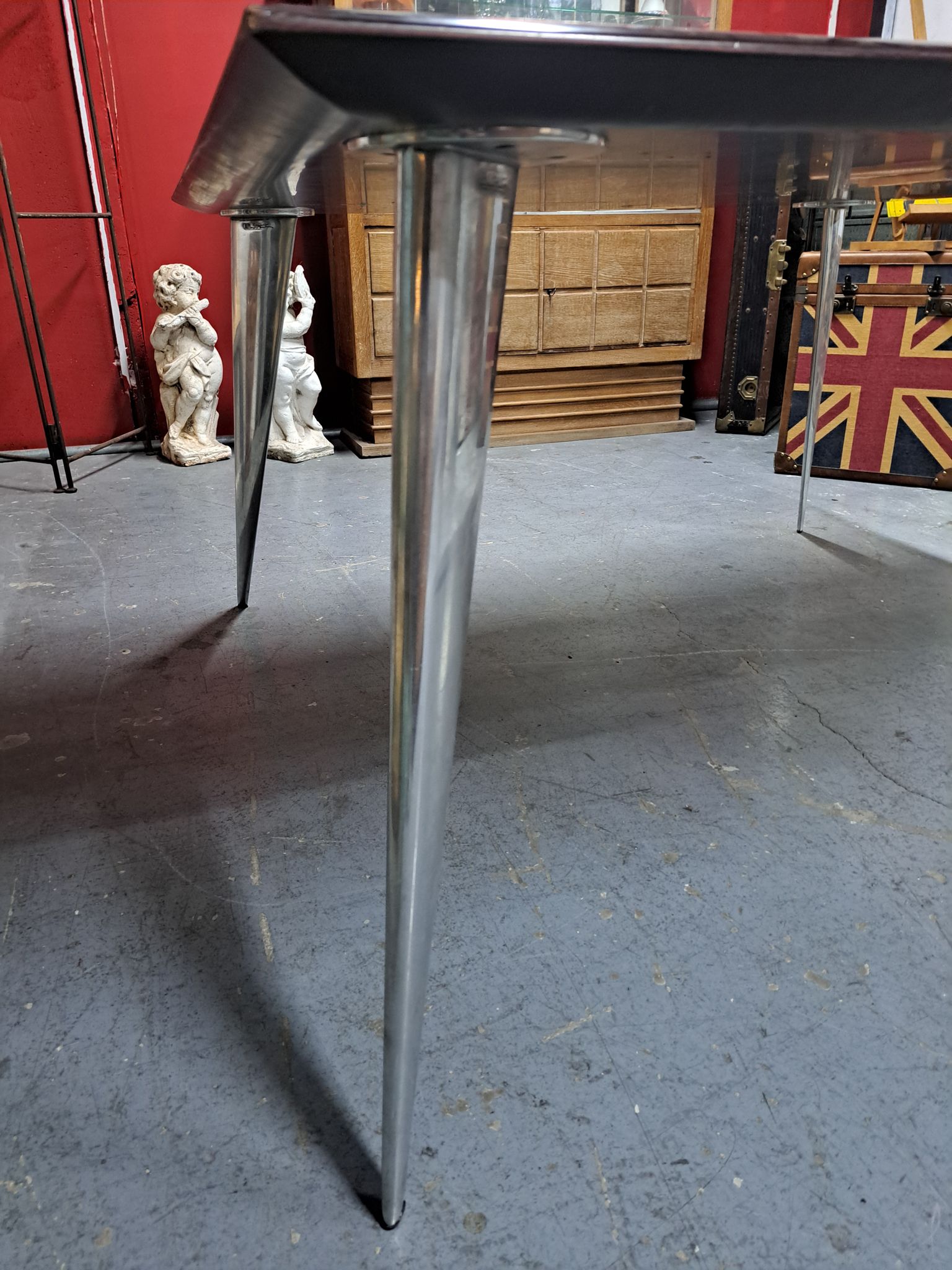 Tabla à manger carrée Modèle M " Série Lang " de Philippe Starck pour Driade Aleph