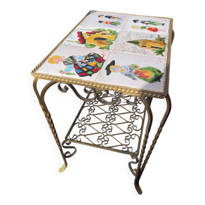 Table déco en fer forgé