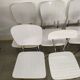 Lot de 9 chaises blanche en formica