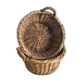 Set of 2 wicker baskets, kitchen decoration