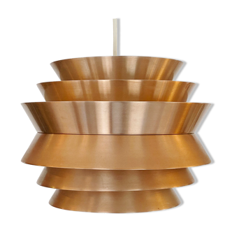 Pendant light "Trava" in copper aluminium by Carl Thore for Granhaga Metallindustri. Sweden 1960s.