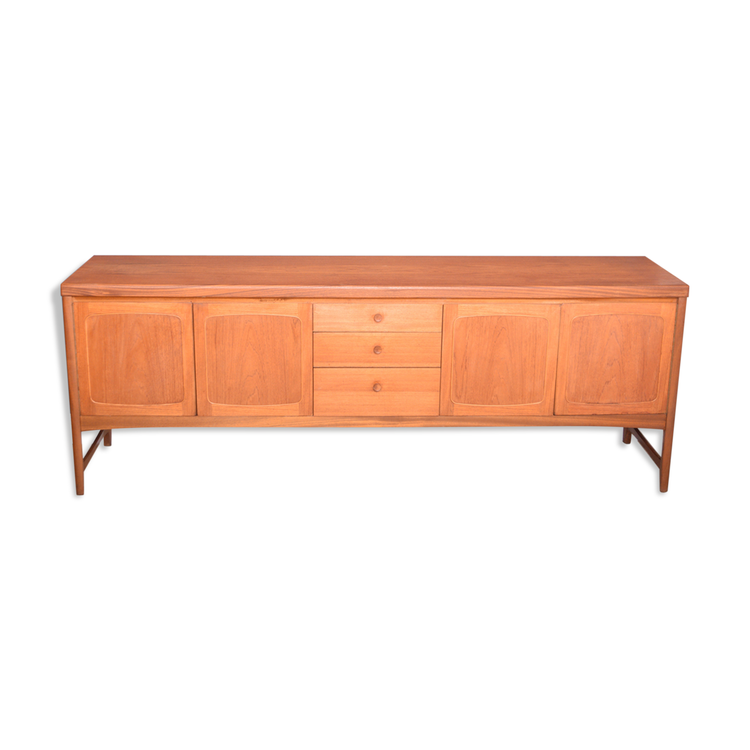 Restored Teak 1960s Nathan Squares Sideboard