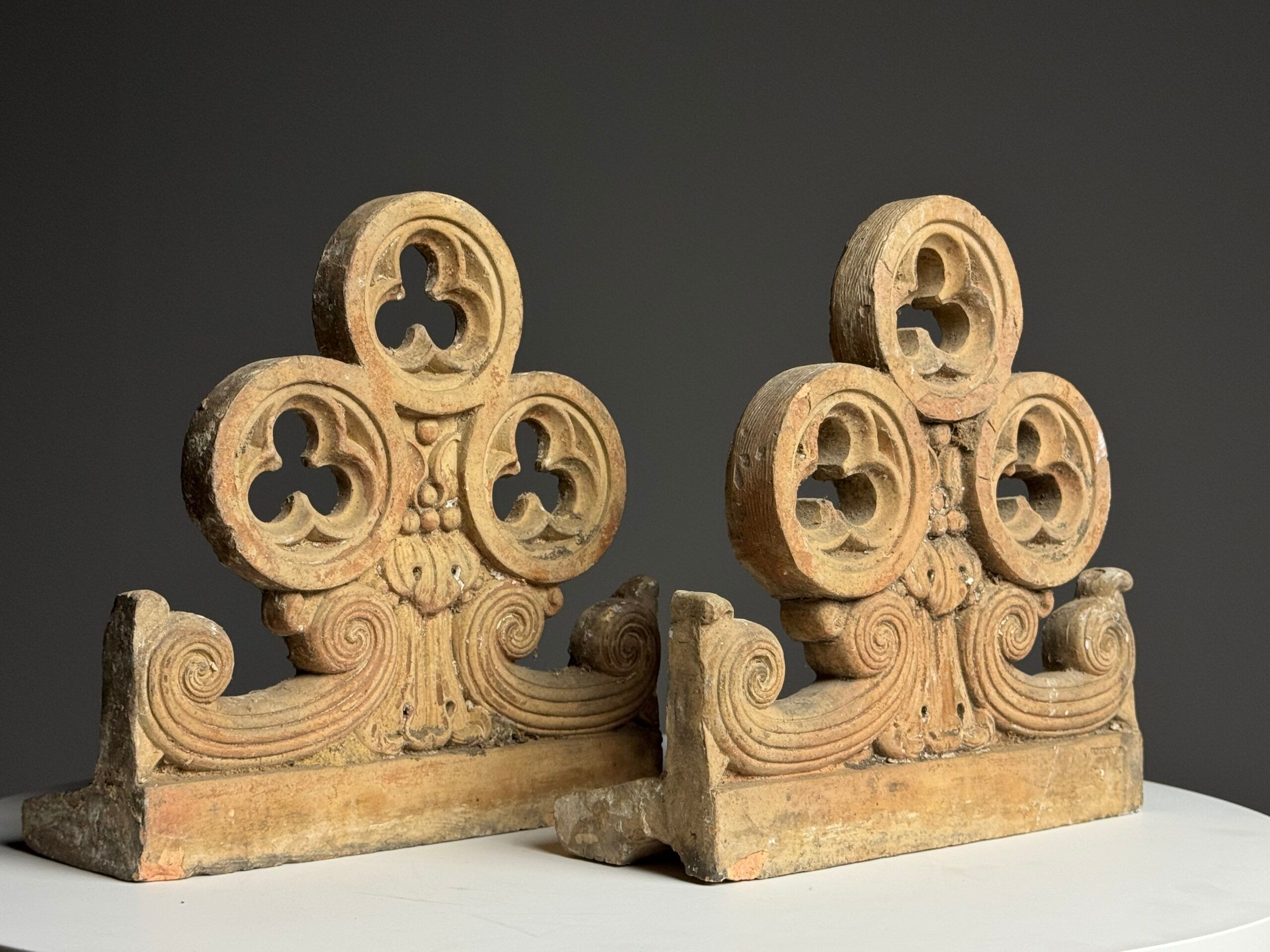 Neogothic terracotta ornaments
