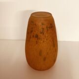 Vase en pâte de verre orange