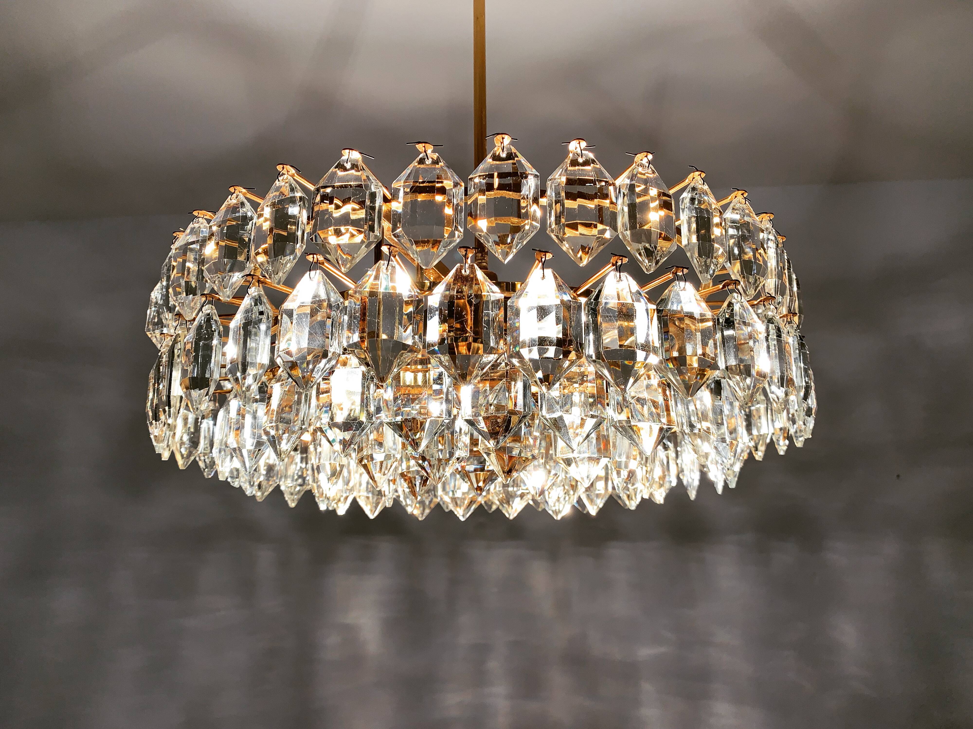 Lustre en cristal de Bakalowits