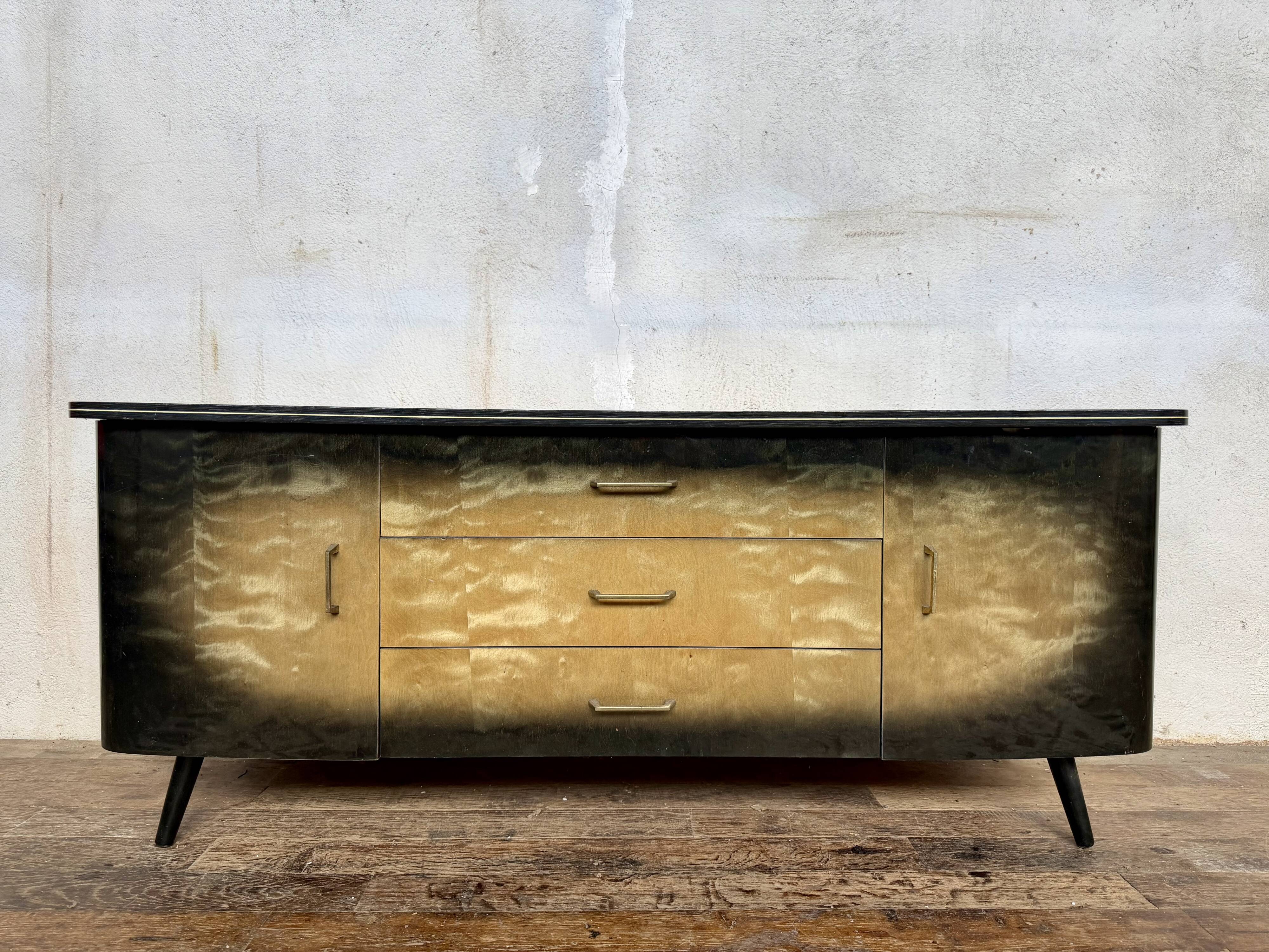 Vintage two-tone sideboard TV unit