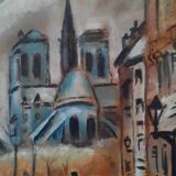 Peinture Notre-dame Paris