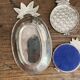 Set of pineapple coasters Silea silver-plated, 1970s