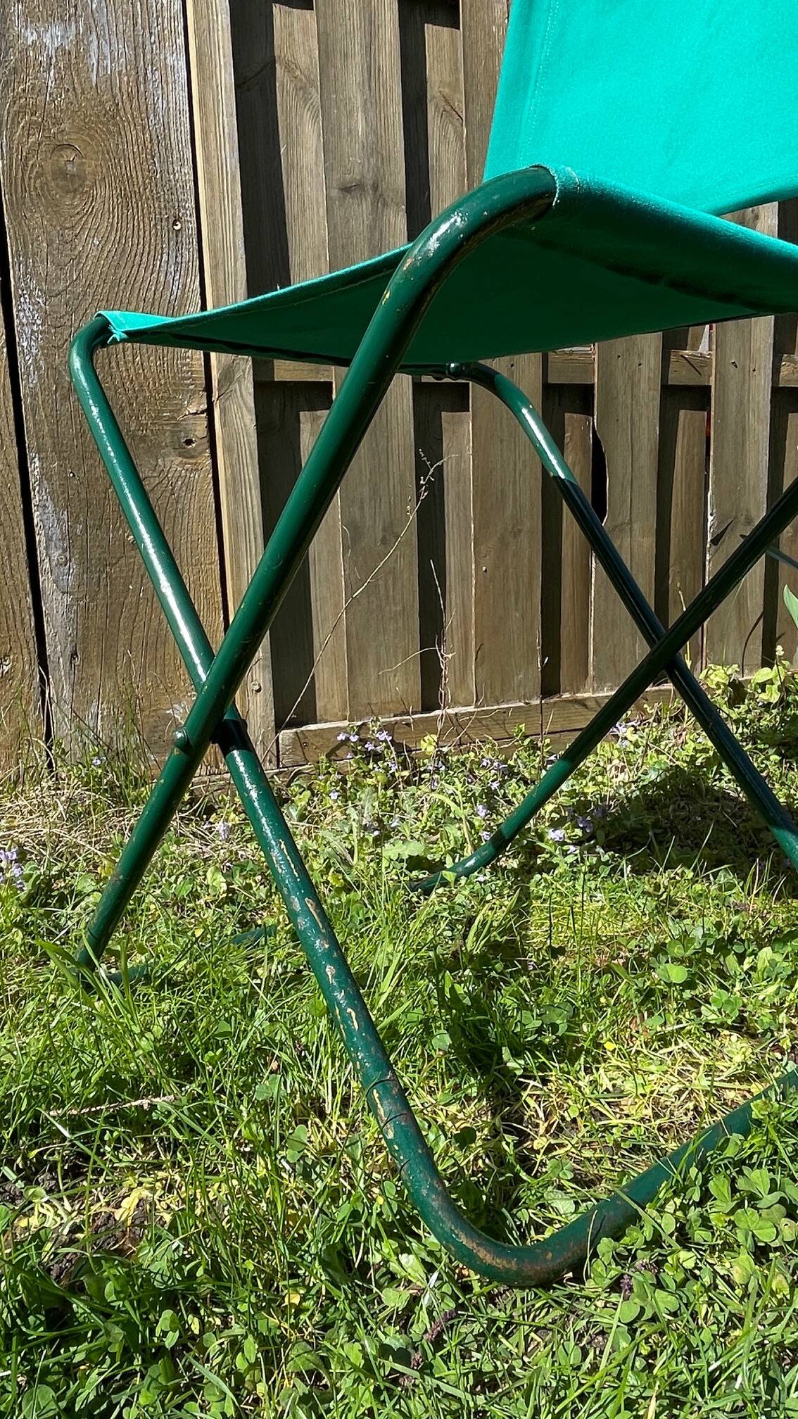 Vintage camping folding chair