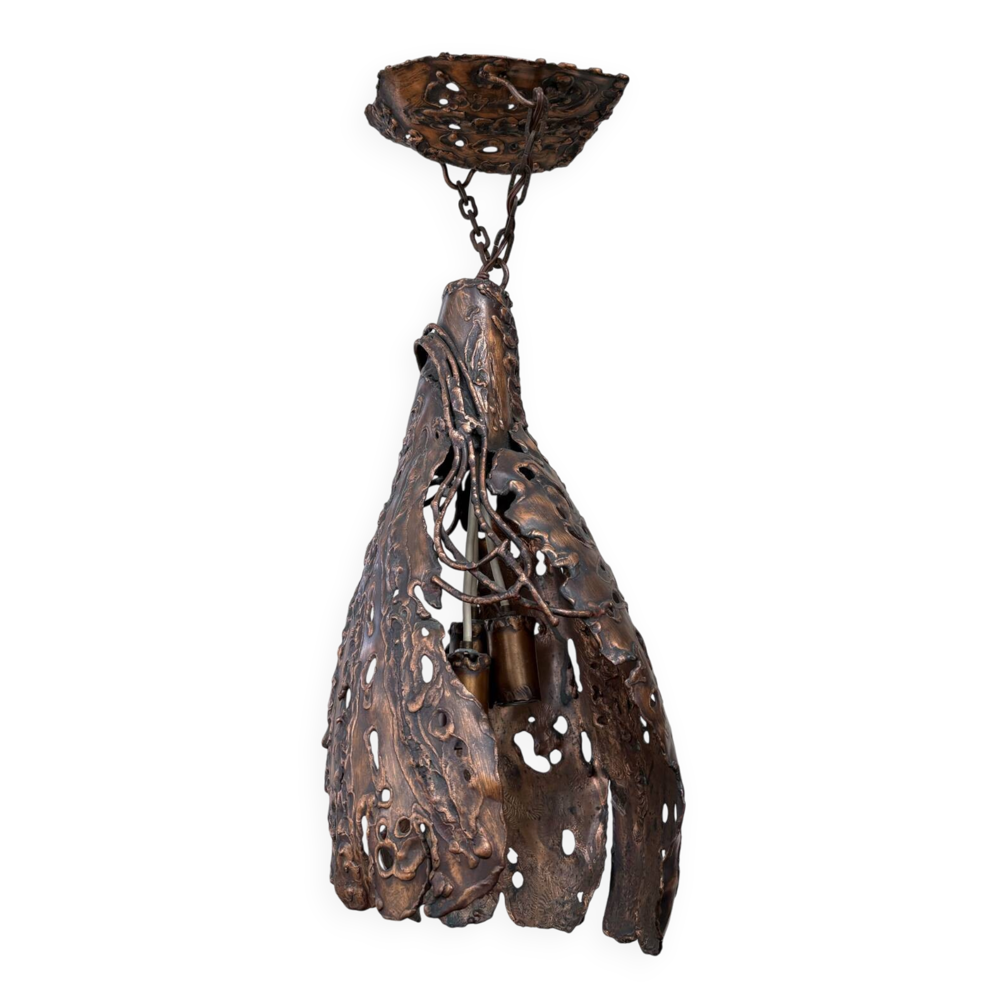 Lampe suspendue brutaliste