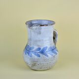 Albert Thiry pitcher with stylized blue leaves