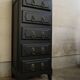 Vintage black chest of drawers