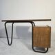 Mobilor Desk CAB Roger Charroy – modernist metal wood 1950 vintage
