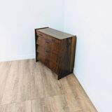 Vintage Scandinavian wooden shoe cabinet