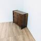 Vintage Scandinavian wooden shoe cabinet