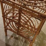 Cube rattan basket to lay
