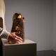 Sculptural ceramic table lamp