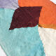Ecru Berber Kilim rug with colored areas 305x190cm