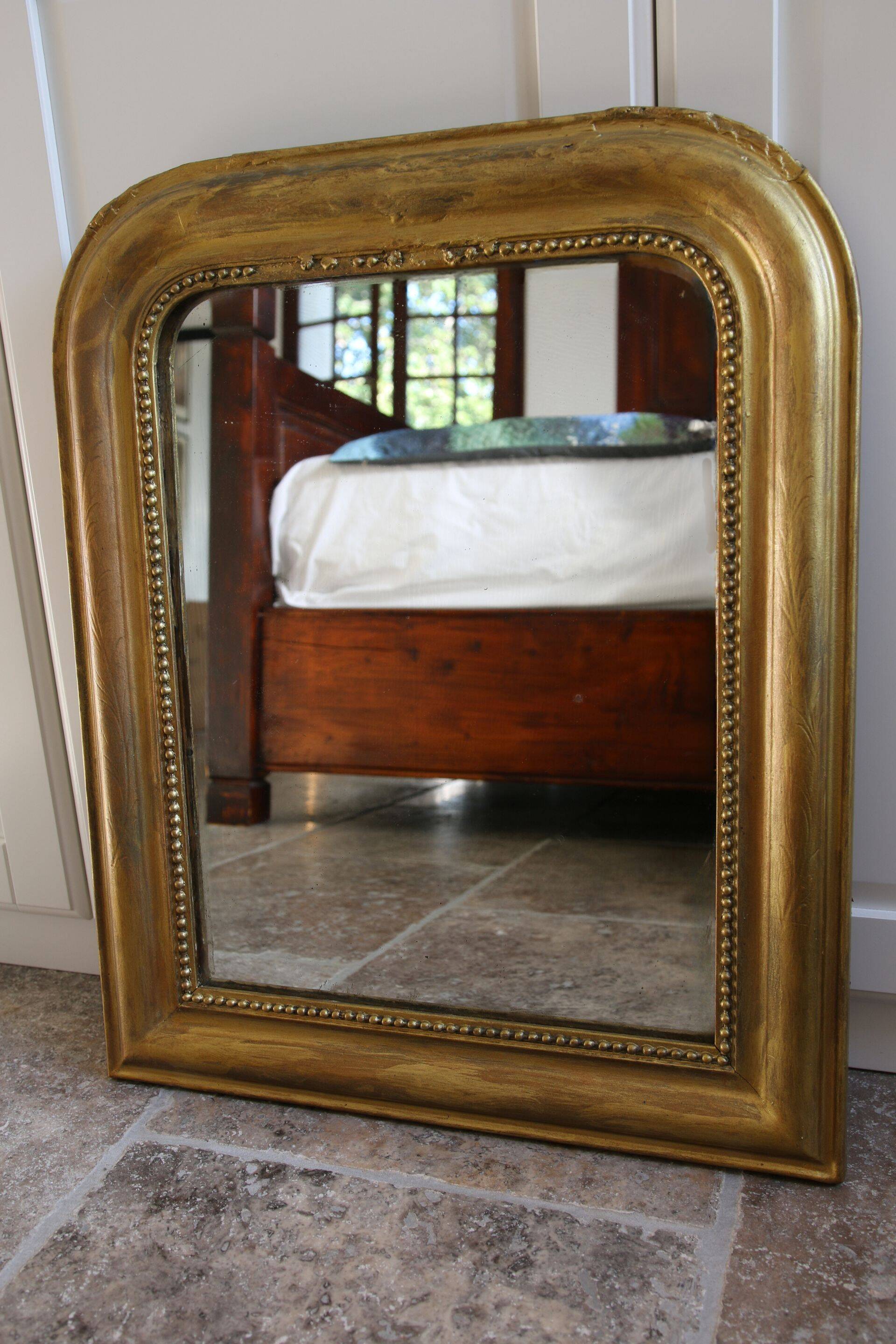 Louis Philippe gold leaf mirror