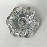 19th century moulded crystal candlestick