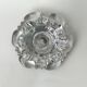 19th century moulded crystal candlestick