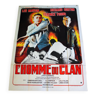 Original cinema poster "The Clan Man" 1974 Richard Burton 120x160 cm