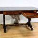 Table, bureau à volets en palissandre massif, époque Restauration, début XIXème