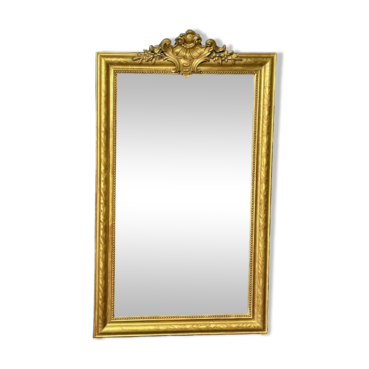 Antique mirror H140x 82.5 from the Louis Philippe period, very good condition