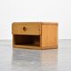 Solid pine bedside table from Arcs, France 1975