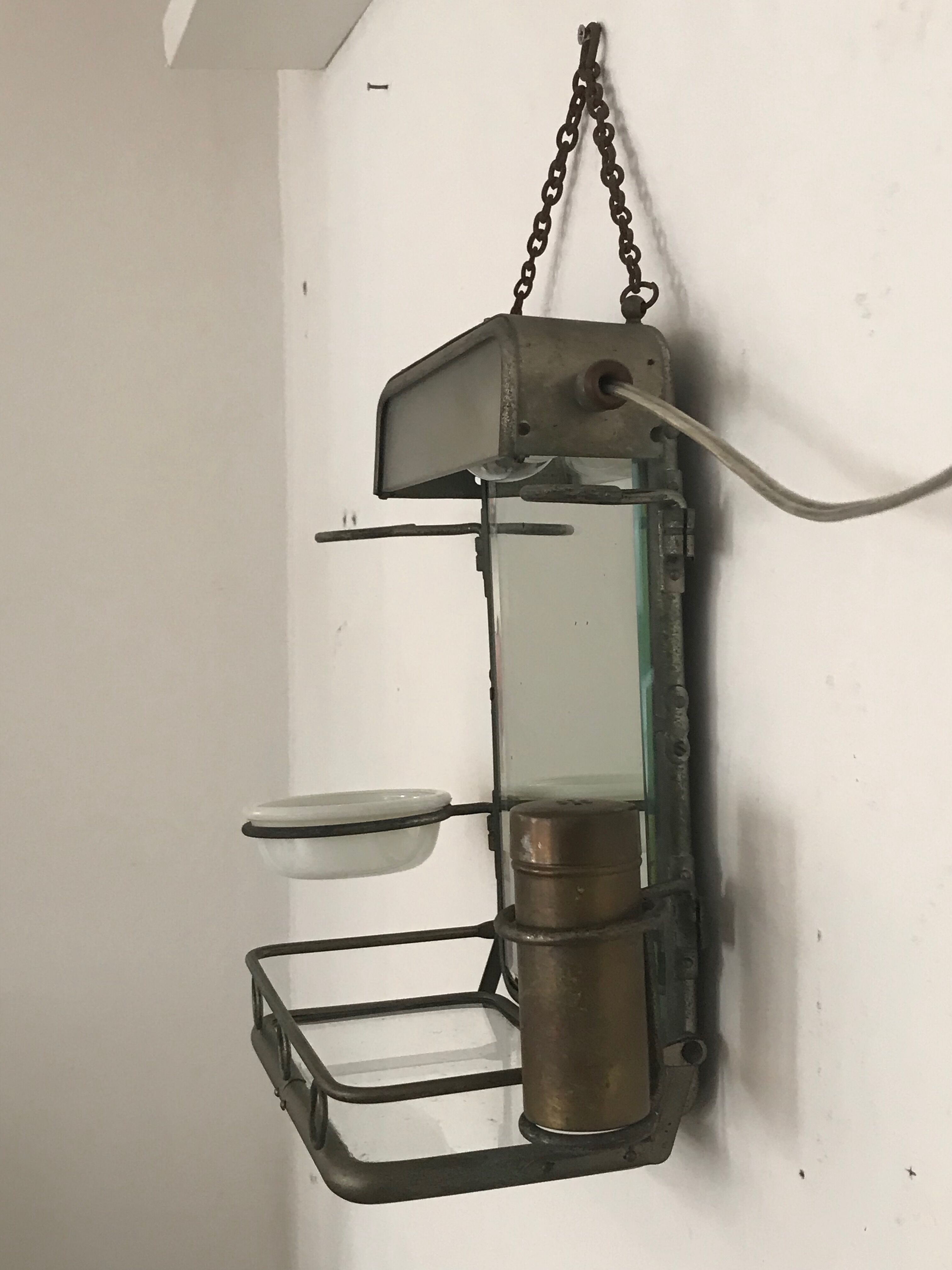 Authentic Barber vintage mirror 35x26cm