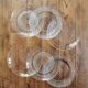 Vintage Mismatched Glass Dessert Plates