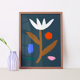 Wall poster plant colorful flower 50cm*70cm