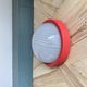 Wall light ceiling light porthole glass Prisma model Eko red LAMP-7441