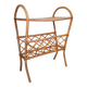 Vintage rattan magazine rack