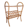 Vintage rattan magazine rack