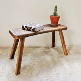 Brutalist oak bench