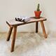 Brutalist oak bench
