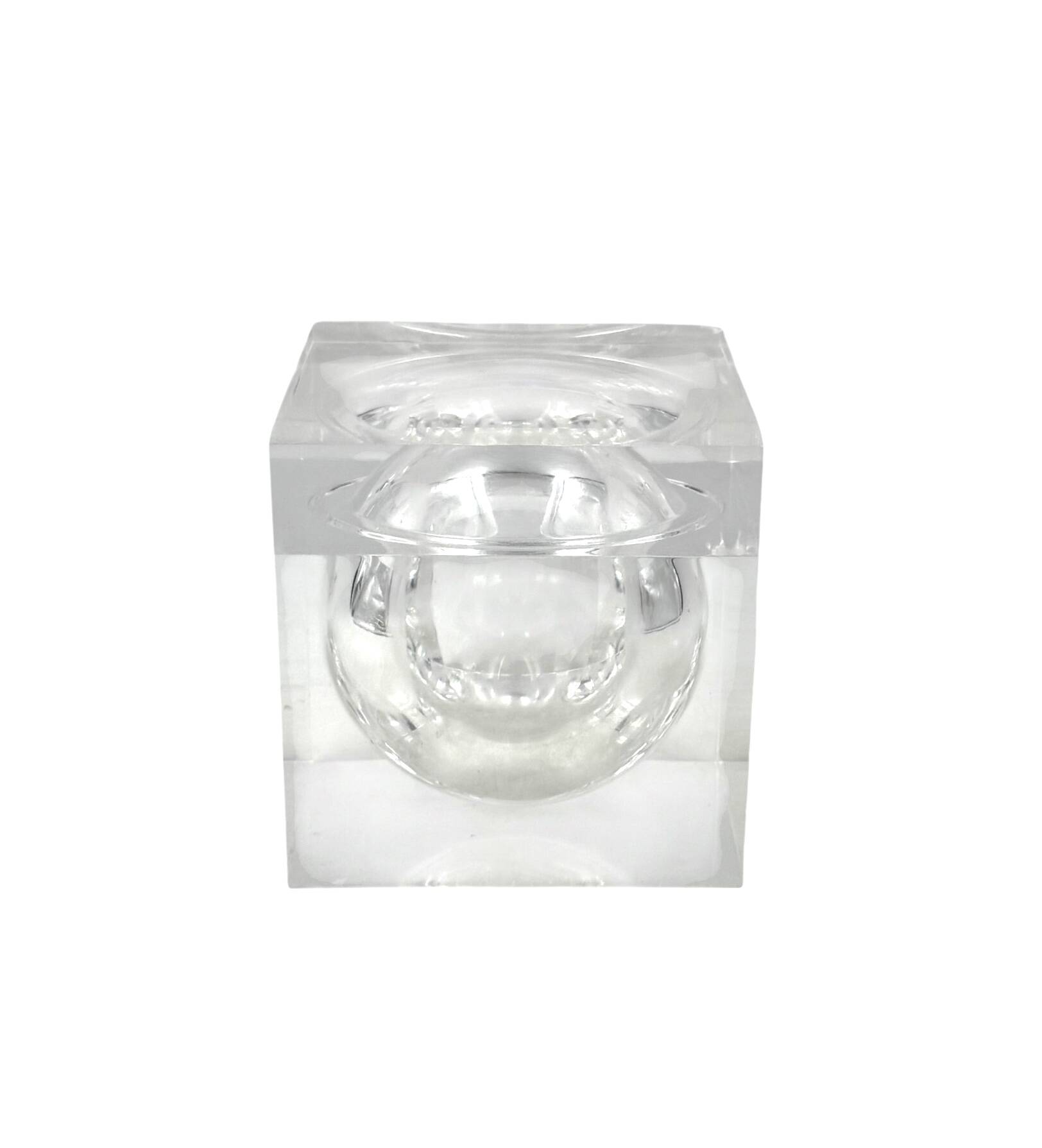 Seau à glace en Lucite, modèle Bombo, Studio TG, Guzzini, Italie, années 1970.