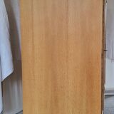 Wood and rattan cabinet