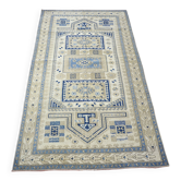 Beige & Blue Turkish Wool Rug sku 2290.