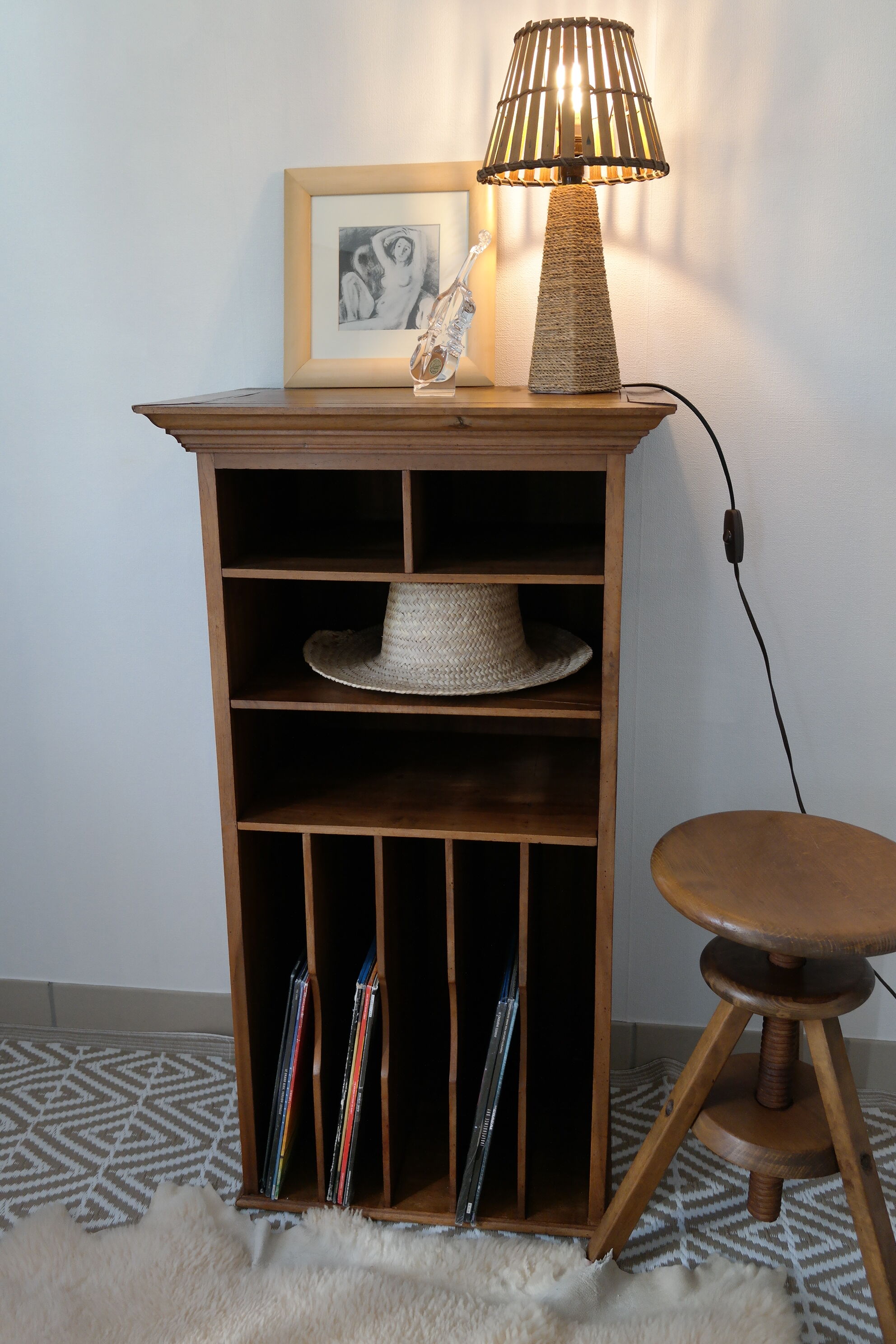 Vintage wooden craft furniture